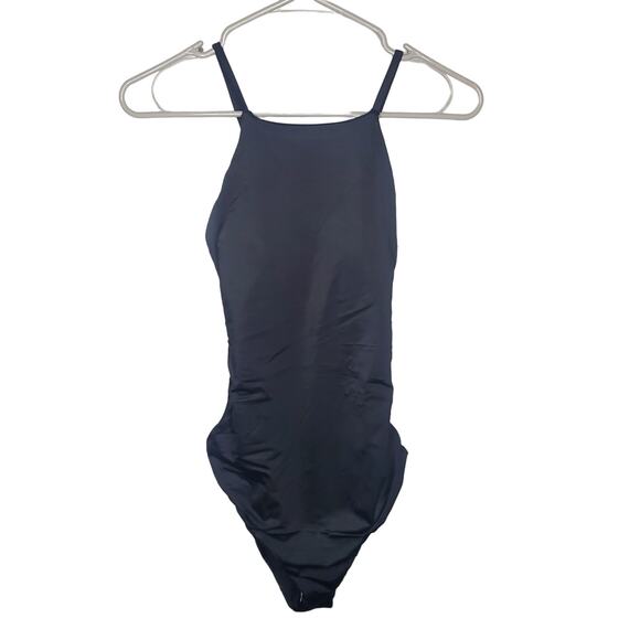 Andie Swim The Asbury One Piece Black Women's Size Medium NWT M High Neck - Picture 2 of 10